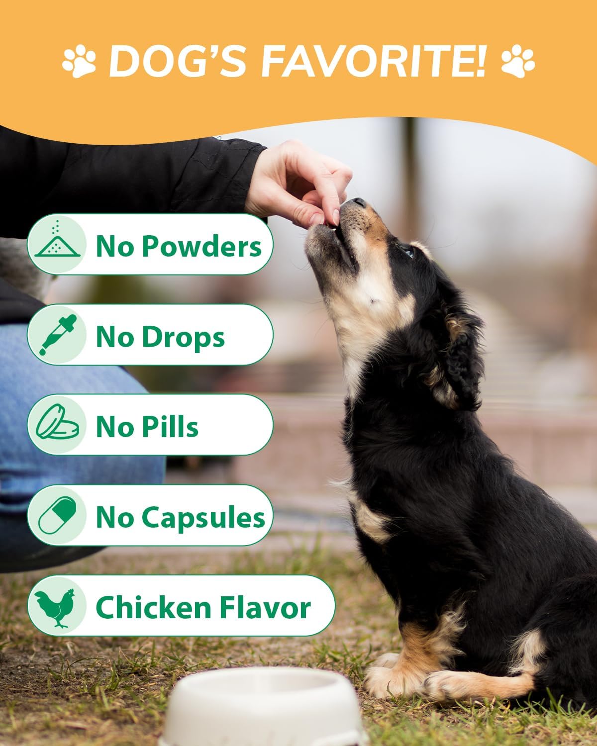 Chicken Flavor Probiotics Chews for Dogs with Prebiotic & Digestive Enzymes (120 Chews) T97196