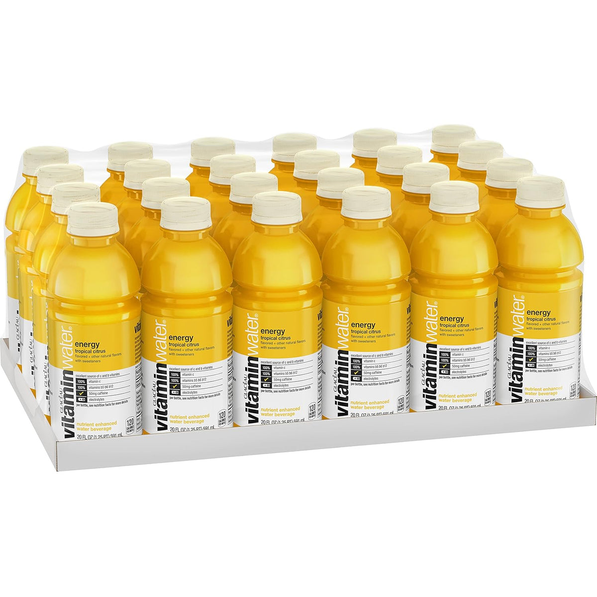 20 fl oz 24 Pack Tropical Citrus Electrolyte Enhanced Water G59055