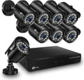 8CH 2MP Wired Security Camera System with DVR, Night Vision, Motion Detect G377