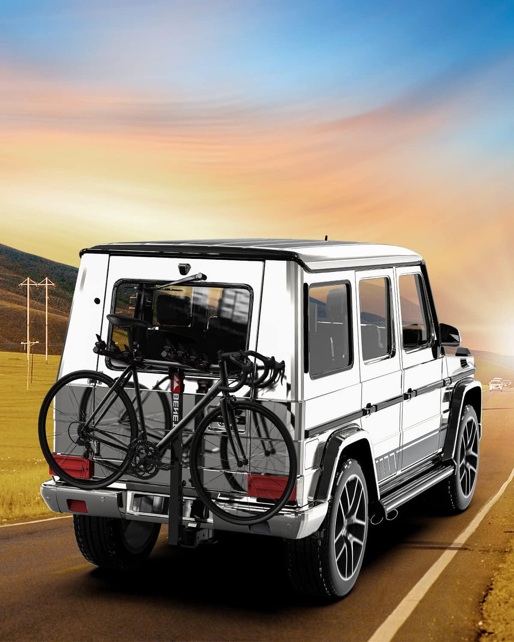 4 Bike Hitch Mount Bike Rack G638142