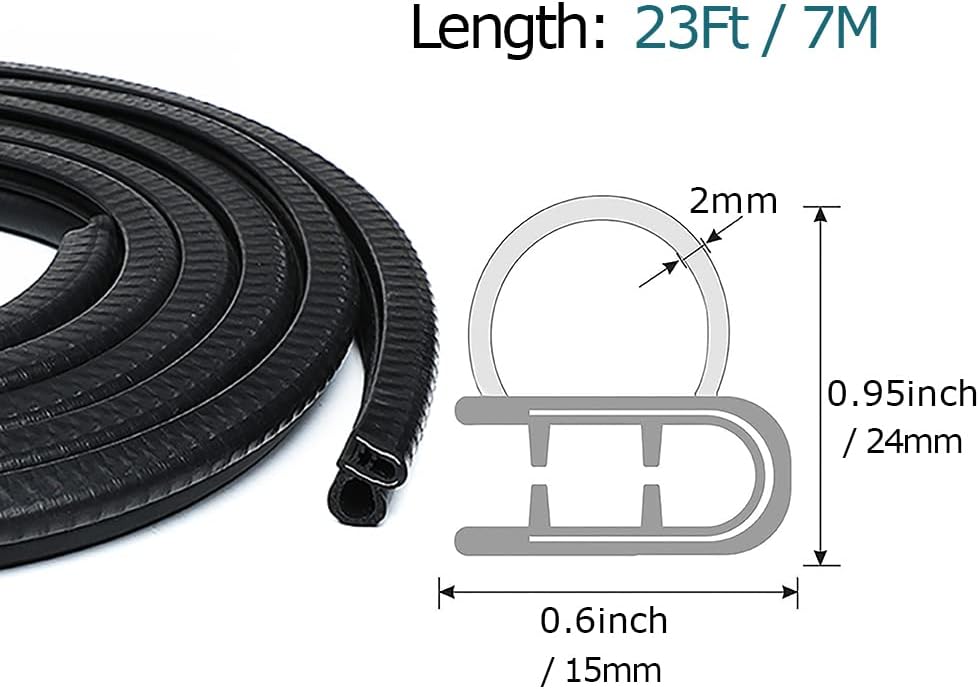 10Ft EPDM Rubber Car Door Seal Strip N404