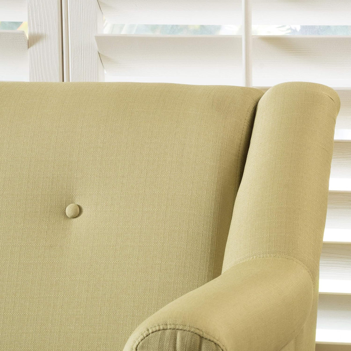 Light Green Fabric Sofa H336588