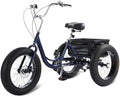 Fat Tire Adult Tricycle, Heavy-Duty 450lb All-Terrain 3-Wheel Bike, 7-Speed, XL Cargo Basket, Dual Disc Brakes J8713
