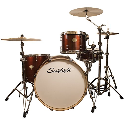 4-Piece Shell Pack with 24" Bass Drum, Silver Sparkle E827