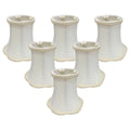5x22 White Bell Candelabra Shade V190