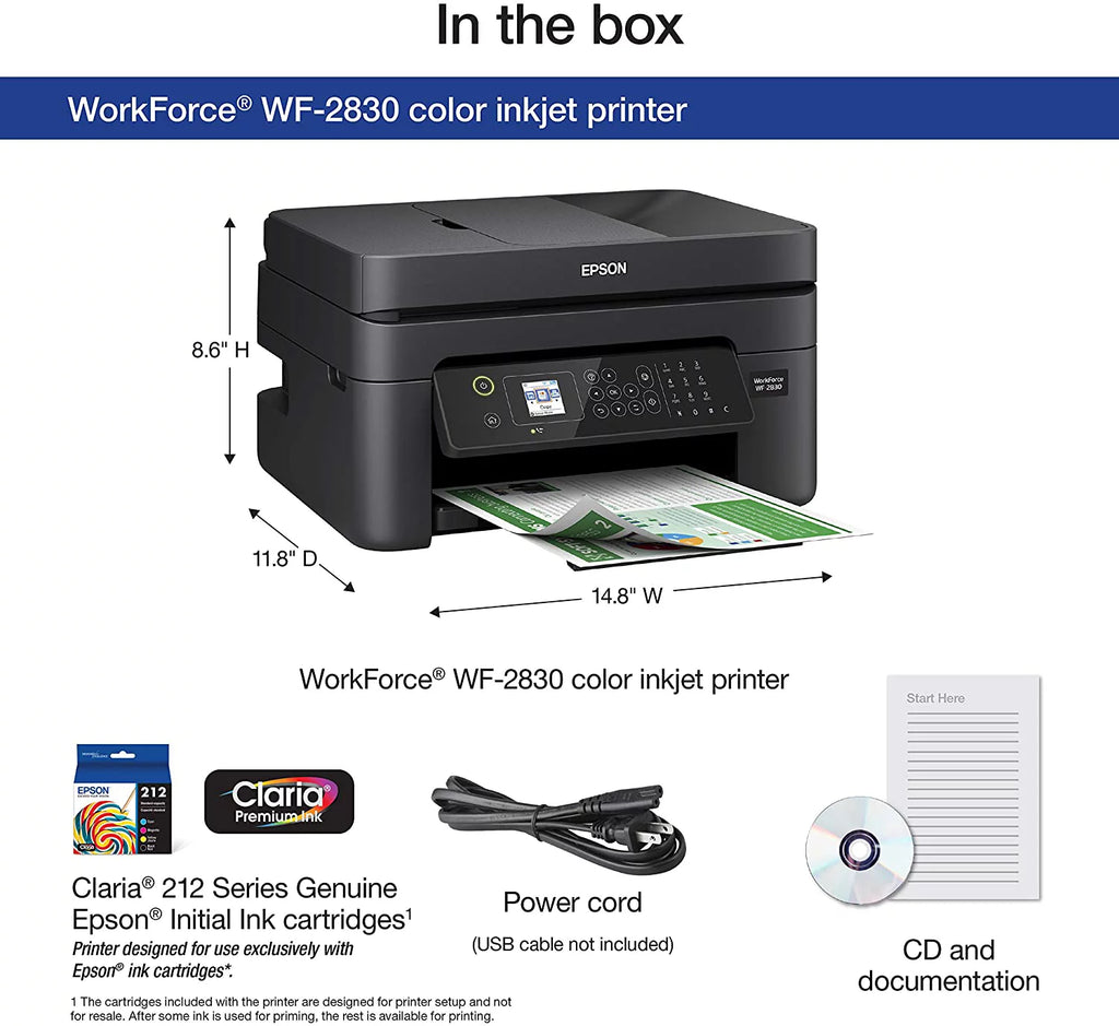Wireless Color All-in-One Printer with Scanner, Copier and Fax L23633