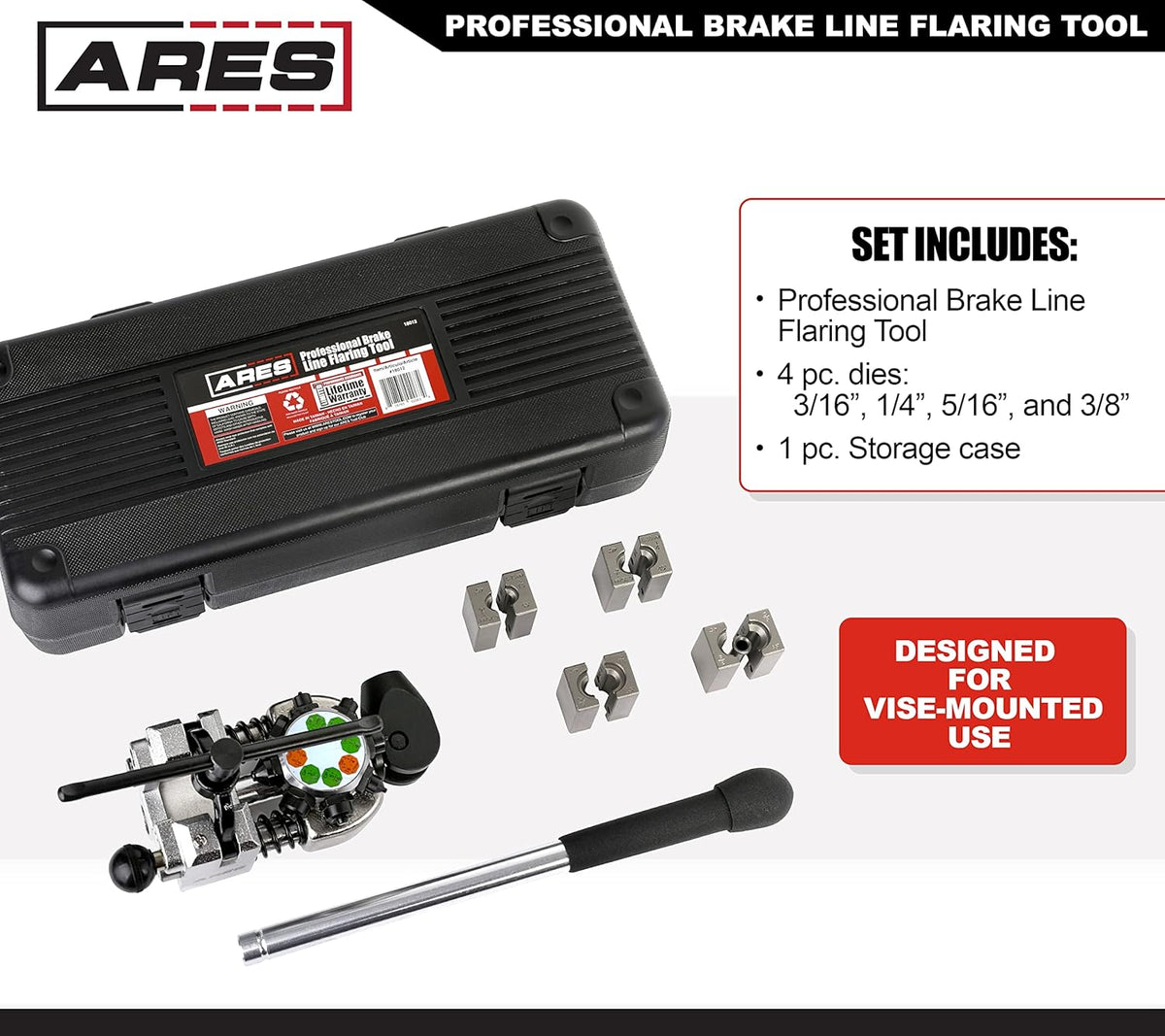Brake Line Flaring Tool with Storage Case B20122