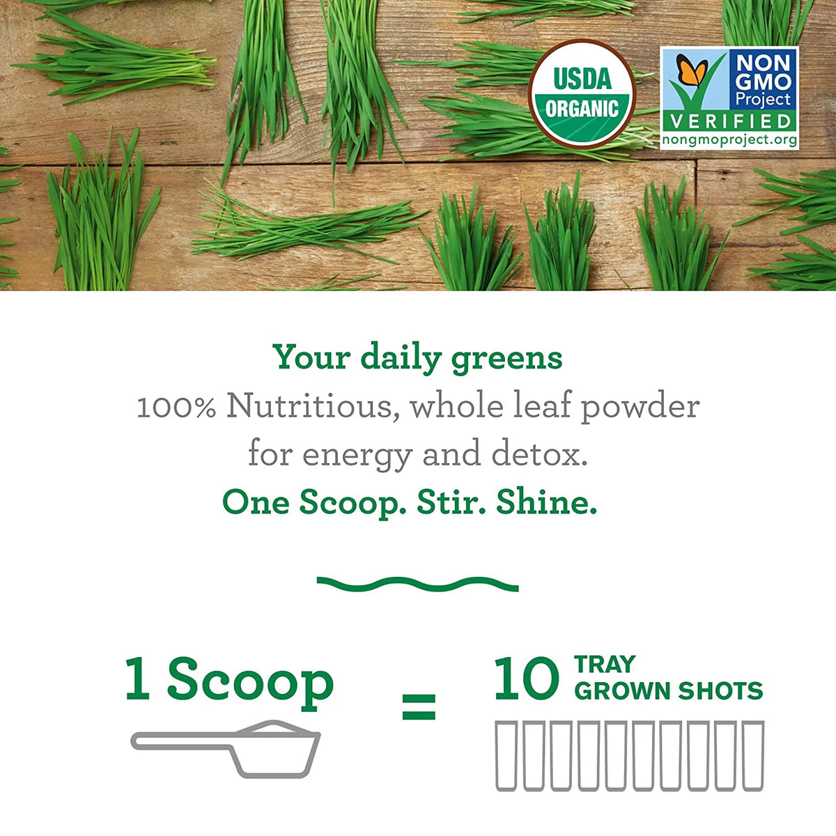 Organic Wheat Grass, 8.5 oz, 30 Servings C334
