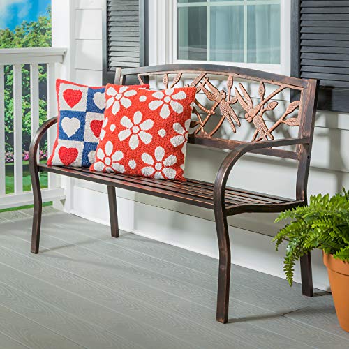 Cast Iron Metal Garden Bench R8285