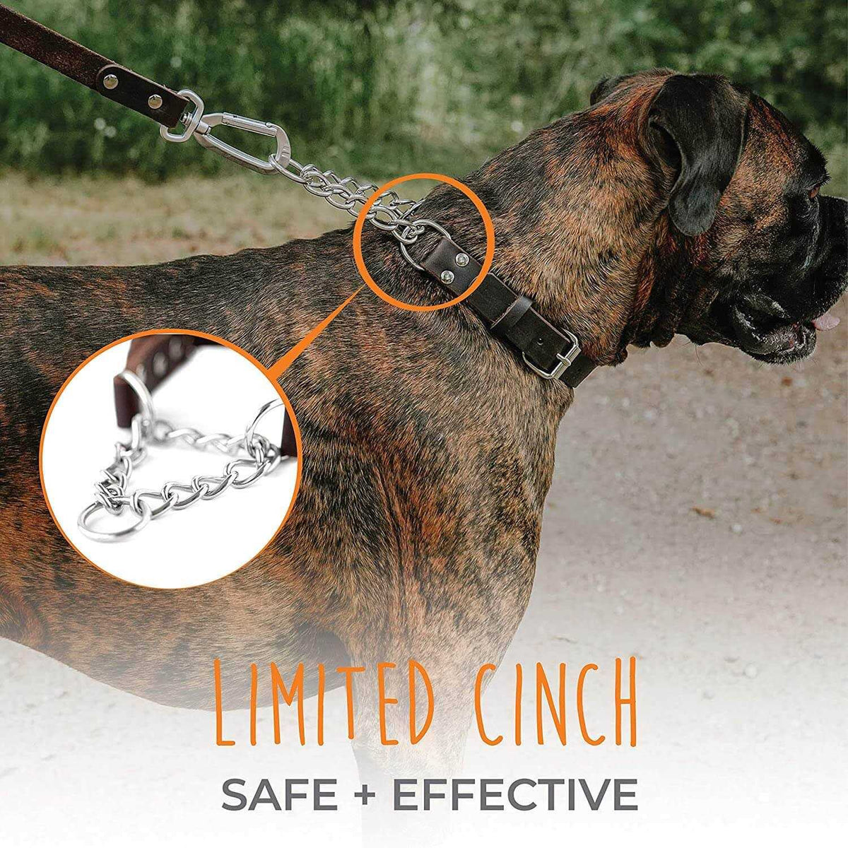 Leather Martingale Collar R37113