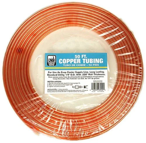 1/4" OD x 50' Copper Water Supply Line Tubing - Quantity of 3 O9603
