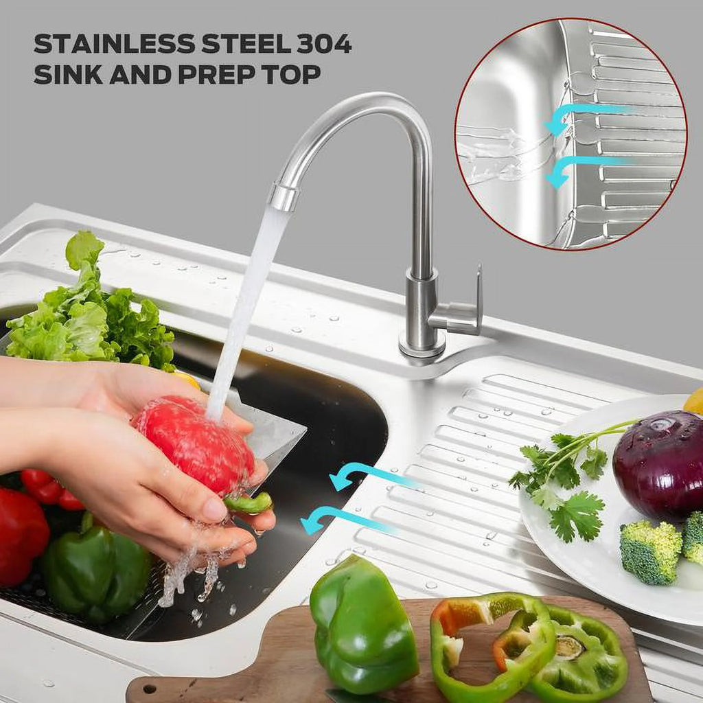 Freestanding Utility Sink with Storage Cabinet Y494324