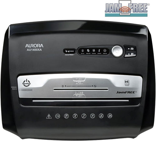 14-Sheet Crosscut Paper Shredder with Pull-Out Wastebasket D484148