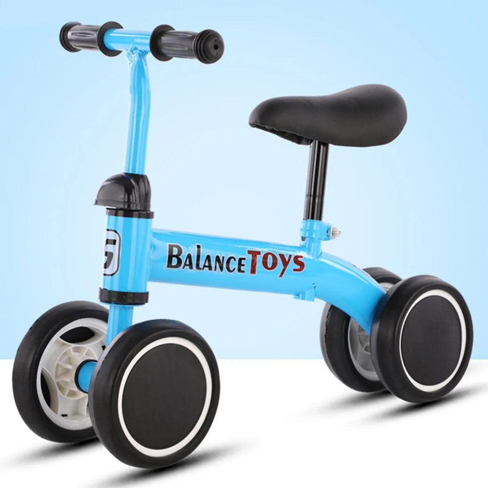 4 Wheels Blue Balance Bike K7816