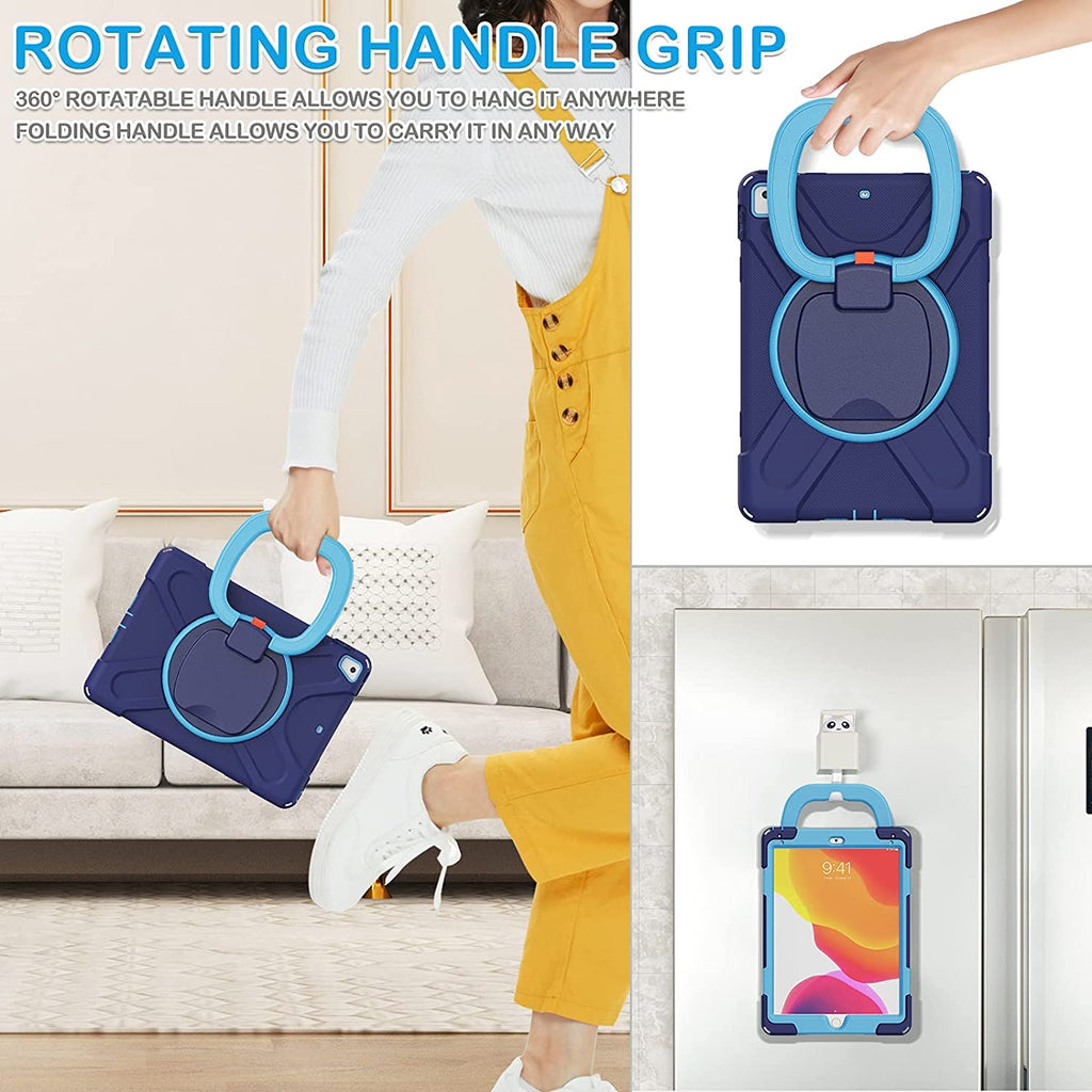 Shockproof Case with Pen Holder, Swivel Stand and Shoulder Strap B463816