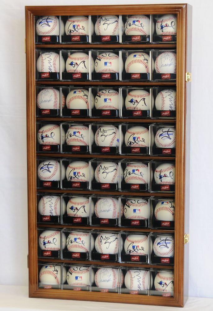 Black Acrylic Baseball Display Case with UV Protection K766