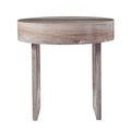 Light Brown Round End Table X24588