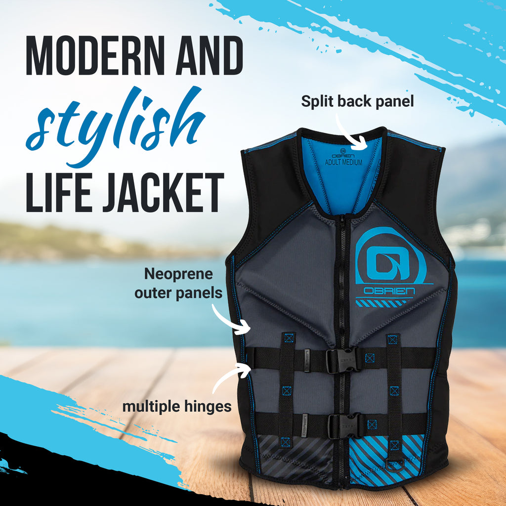 Men's Recon XL Life Jacket with Split Back Panel, Blue T753712