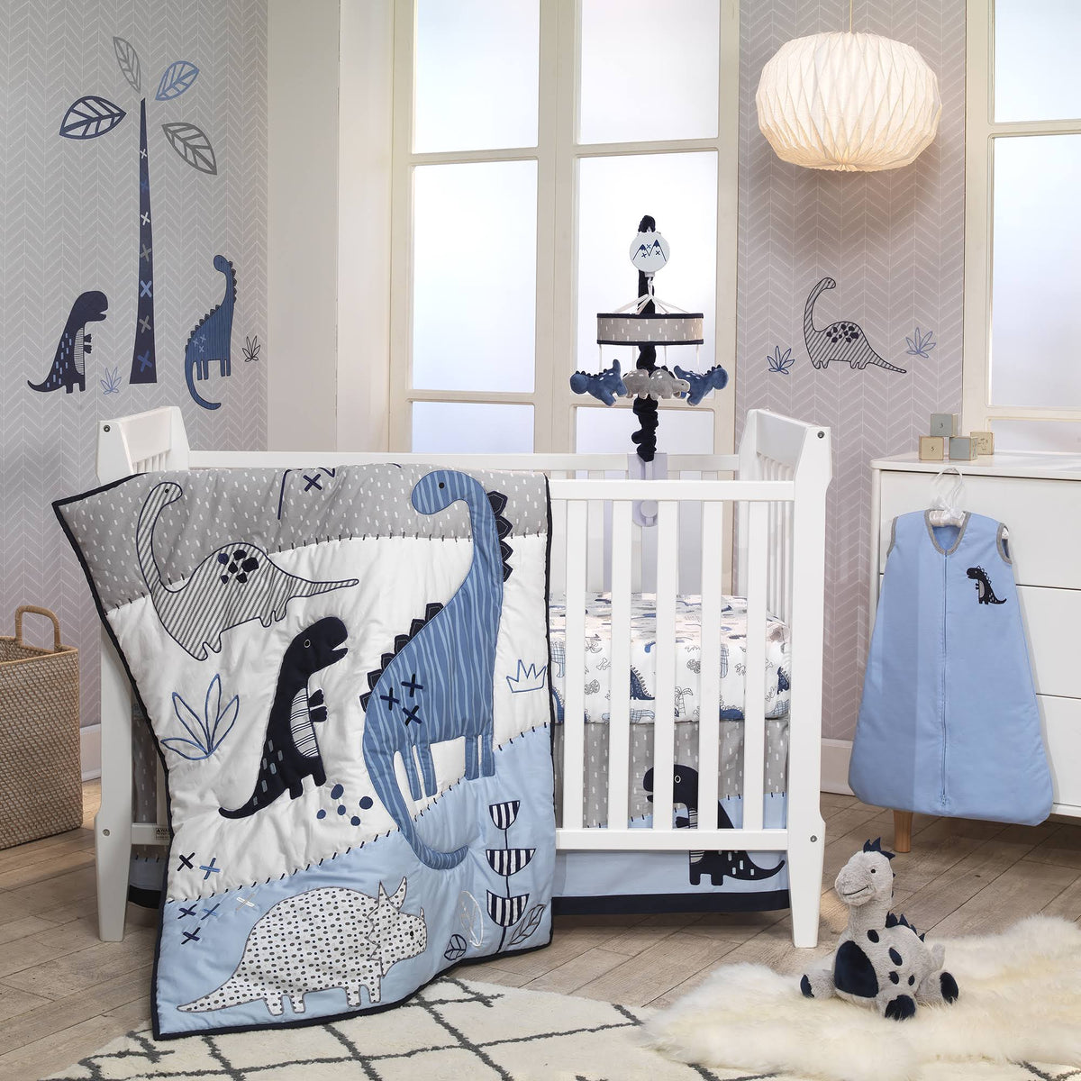 6-Piece Dinosaur Crib Bedding Set V939993