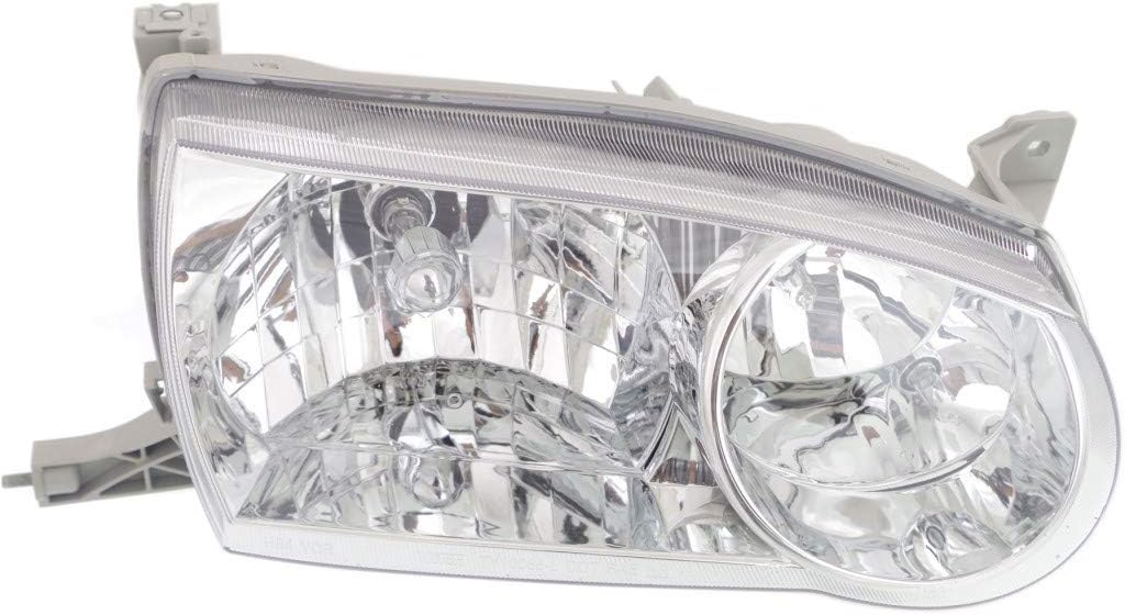 Passenger Side Headlight for Toyota Corolla 2001 2002 Pack of 2 G5023