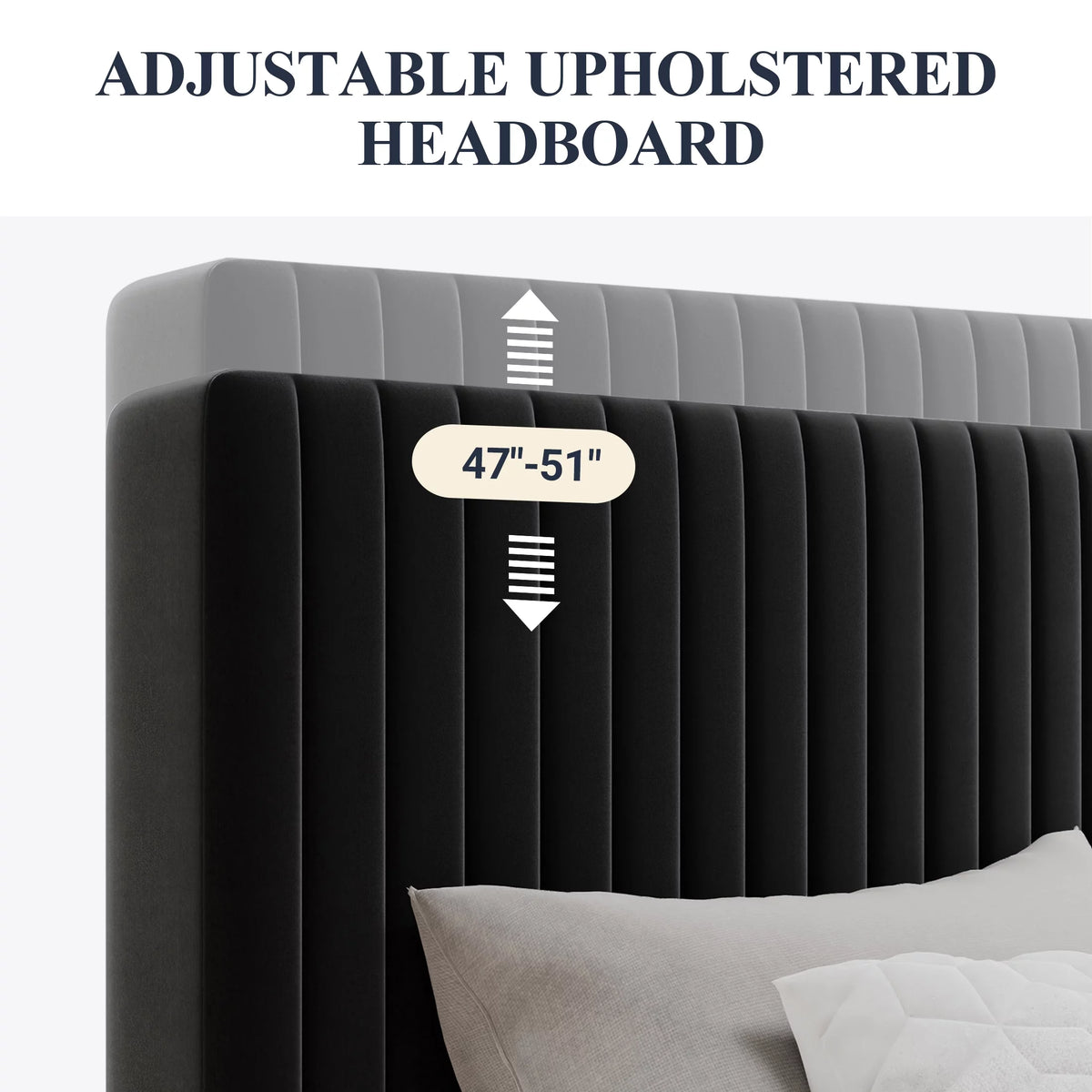 Pink Queen Size Upholstered Platform Bed Frame with Velvet Headboard F6239