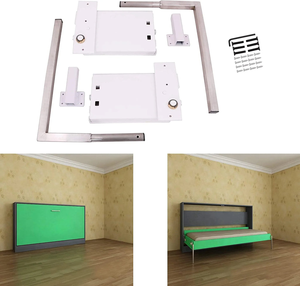 Full Queen King Size Horizontal Murphy Wall Bed Mechanism Hardware Kit U9906
