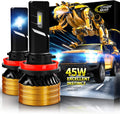 H11 LED Bulb 6500K Cool White All-in-One Conversion Kit Pack of 2 R14154
