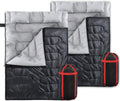 2 Pack Double Camping Sleeping Bag with Pillows J380467
