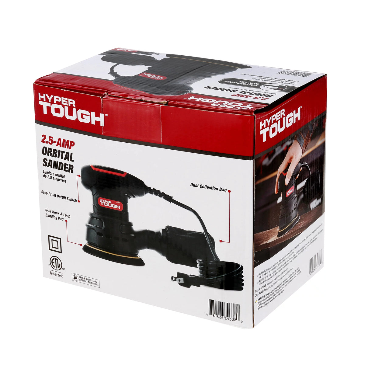 2.5 Amp Corded 5 inch Orbital Sander with Dust Bag T775582