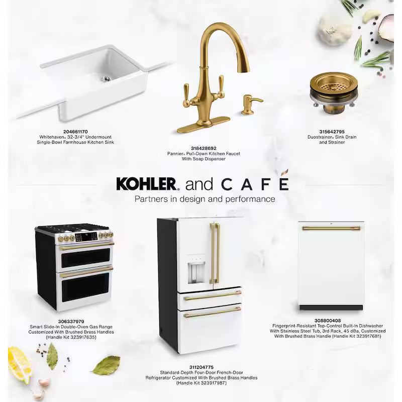 Microwave Handle Kit in Brushed Brass H3267
