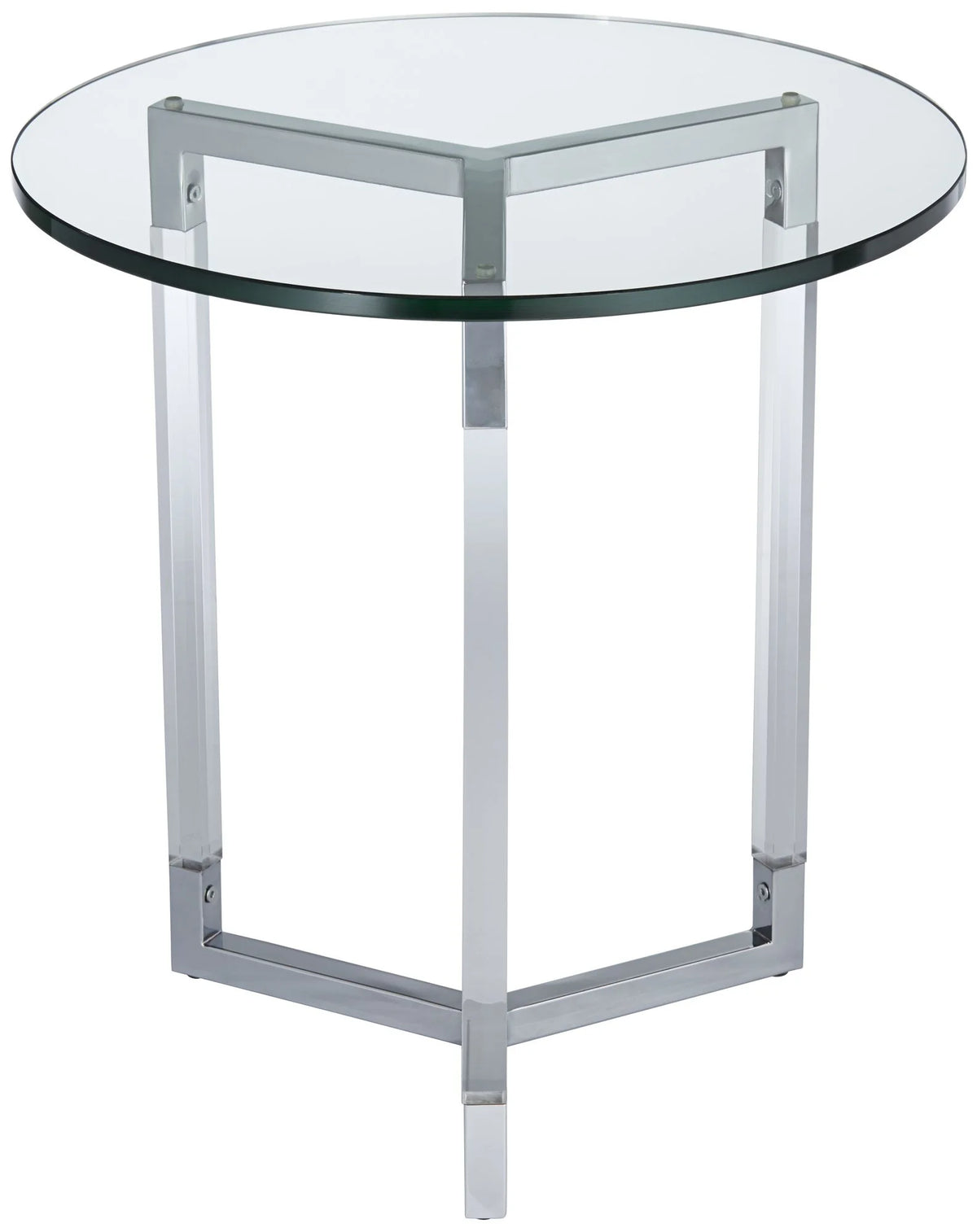Clear Round Acrylic Side Table O320478