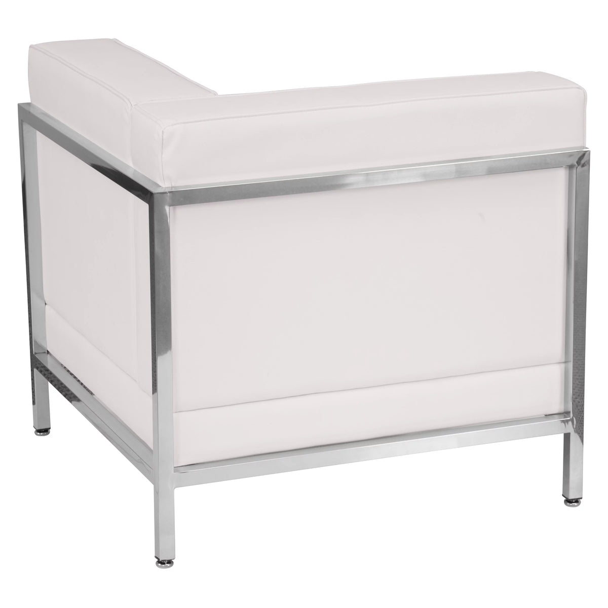 White LeatherSoft Modular Right Corner Chair F77656