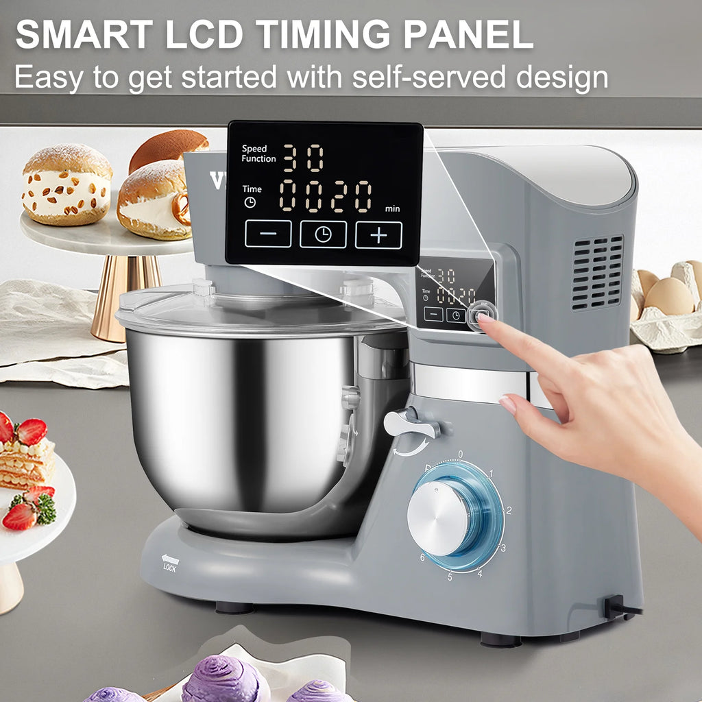 660W 6 Speeds Tilt-Head Stand Mixer with 5.8 Qt M967