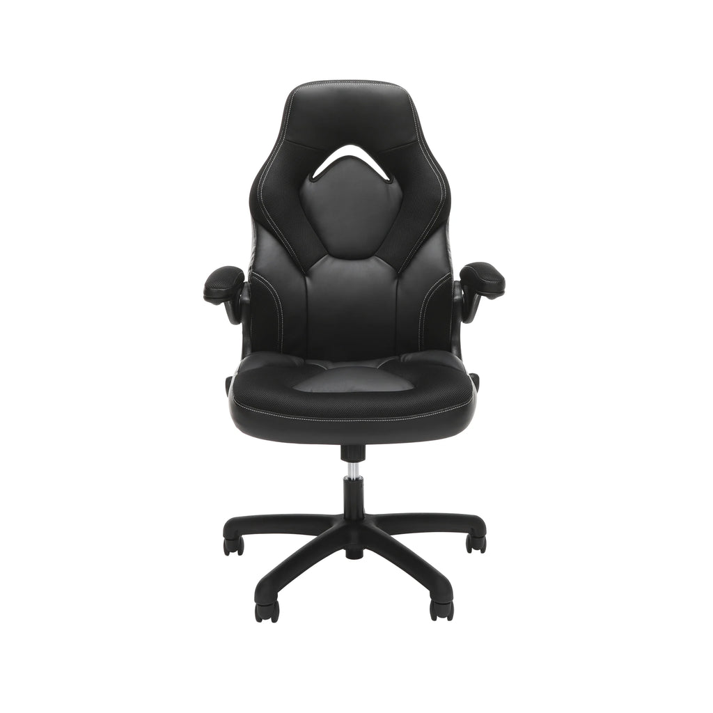 Black Gaming Chair with Integrated Headrest K32215