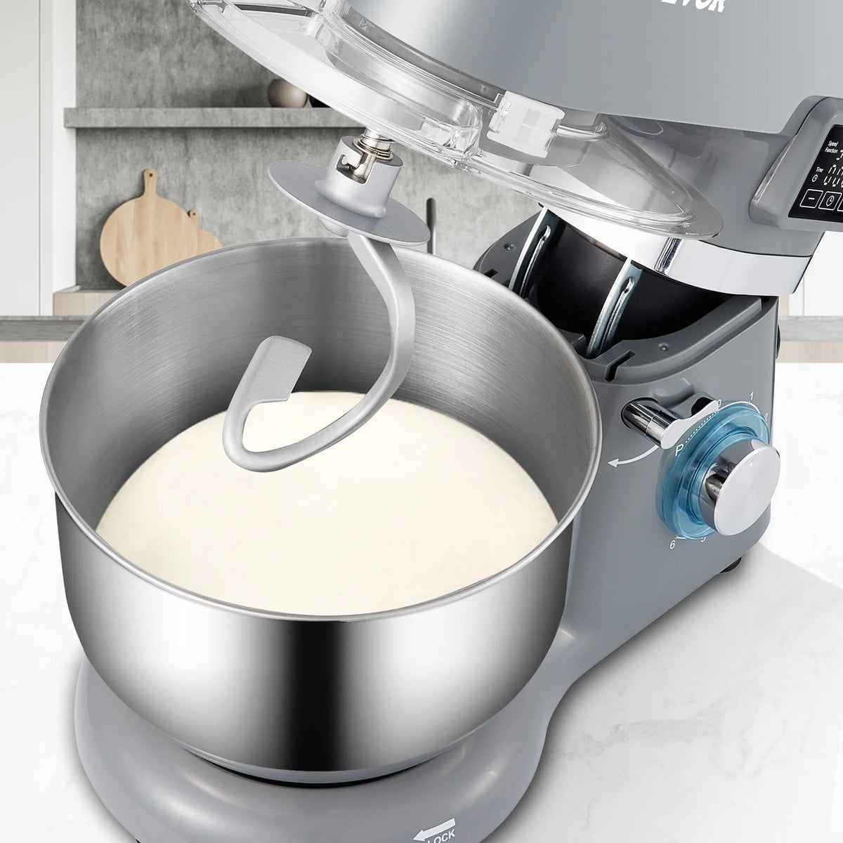 660W 6 Speeds Tilt-Head Stand Mixer with 5.8 Qt M967