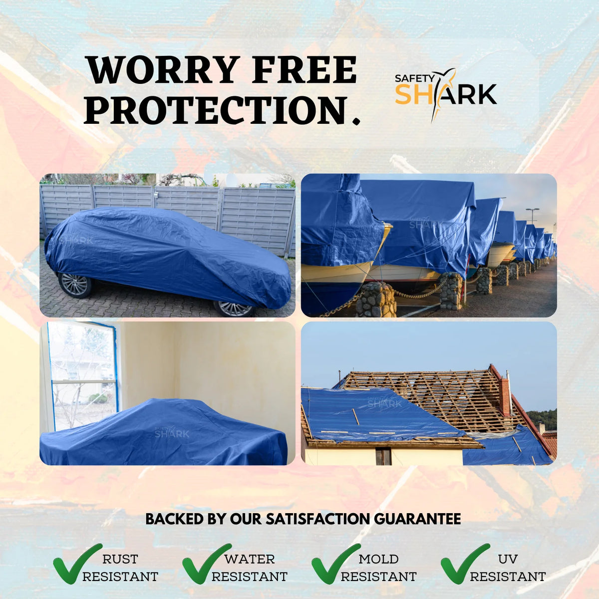 Heavy Duty Waterproof Tarp 20x20 Feet K281