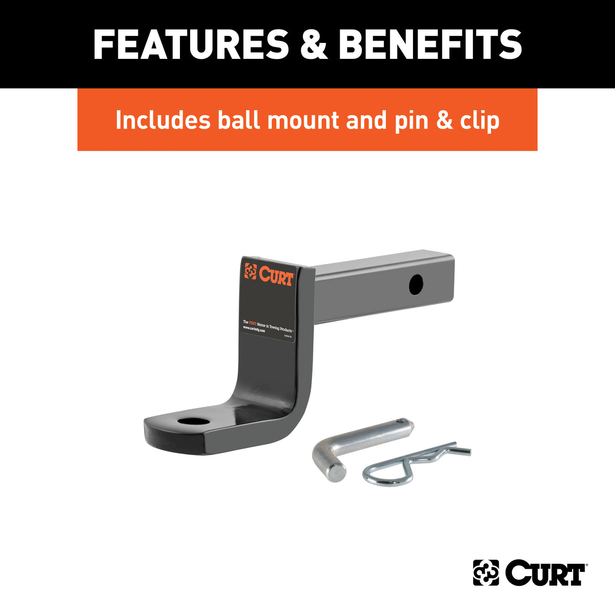 Class 1 Hitch with Ball Mount and Installation Hardware A1217
