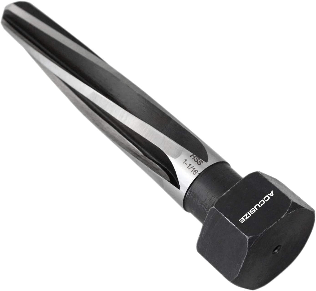 1-1/16'' by 5'' Flute Length Hex Shank H.S.S. Aligning Reamer, 7'' Oal, Spiral Flute, Pack of 2 S517