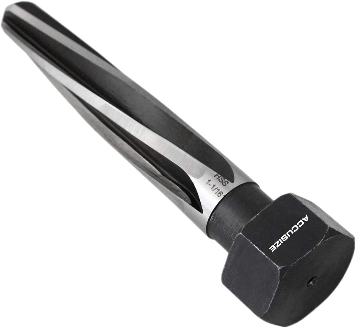 1-1/16'' by 5'' Flute Length Hex Shank H.S.S. Aligning Reamer, 7'' Oal, Spiral Flute, Pack of 2 S517