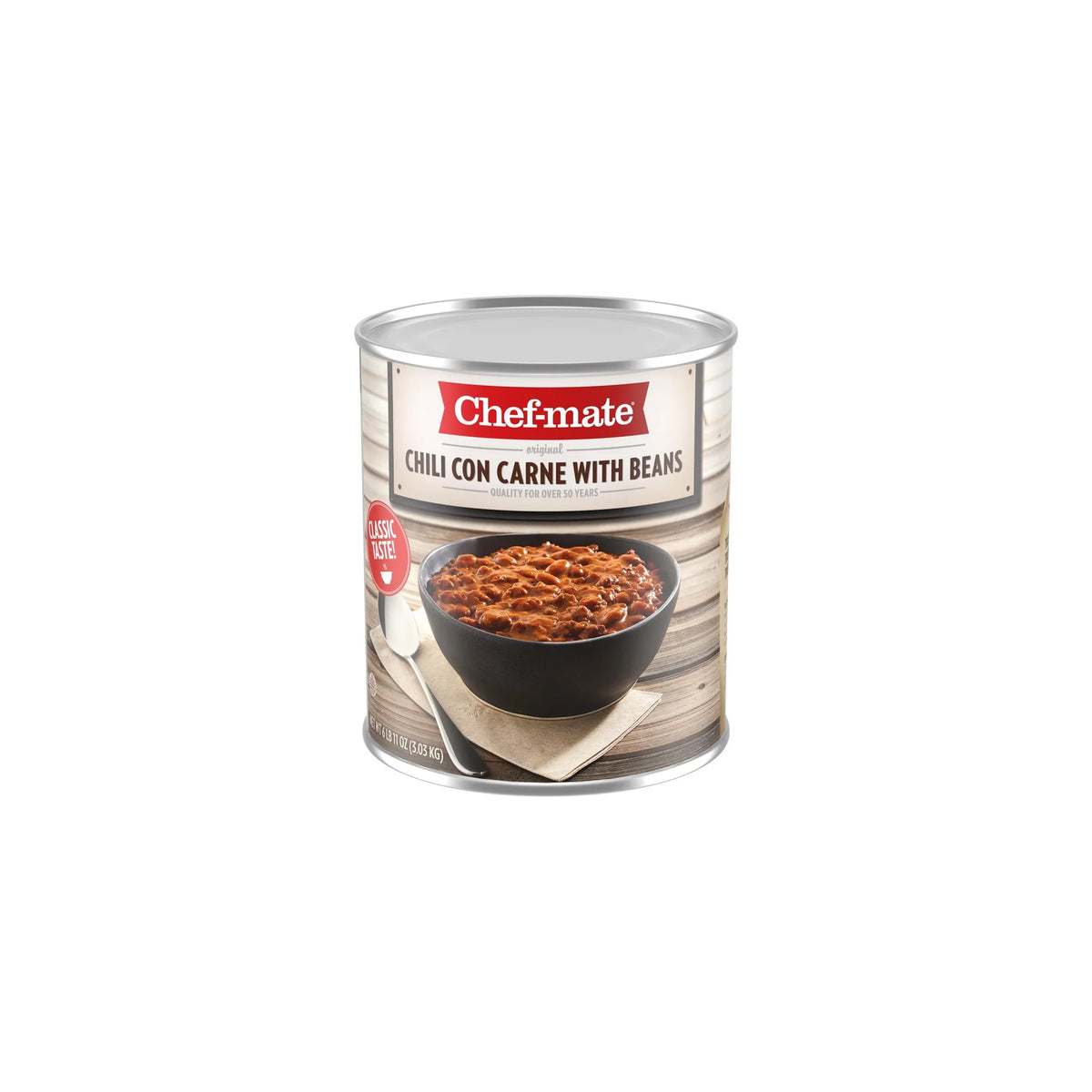 Canned Beef Chili with Beans 6 lb 11 oz (Pack of 12) U9097