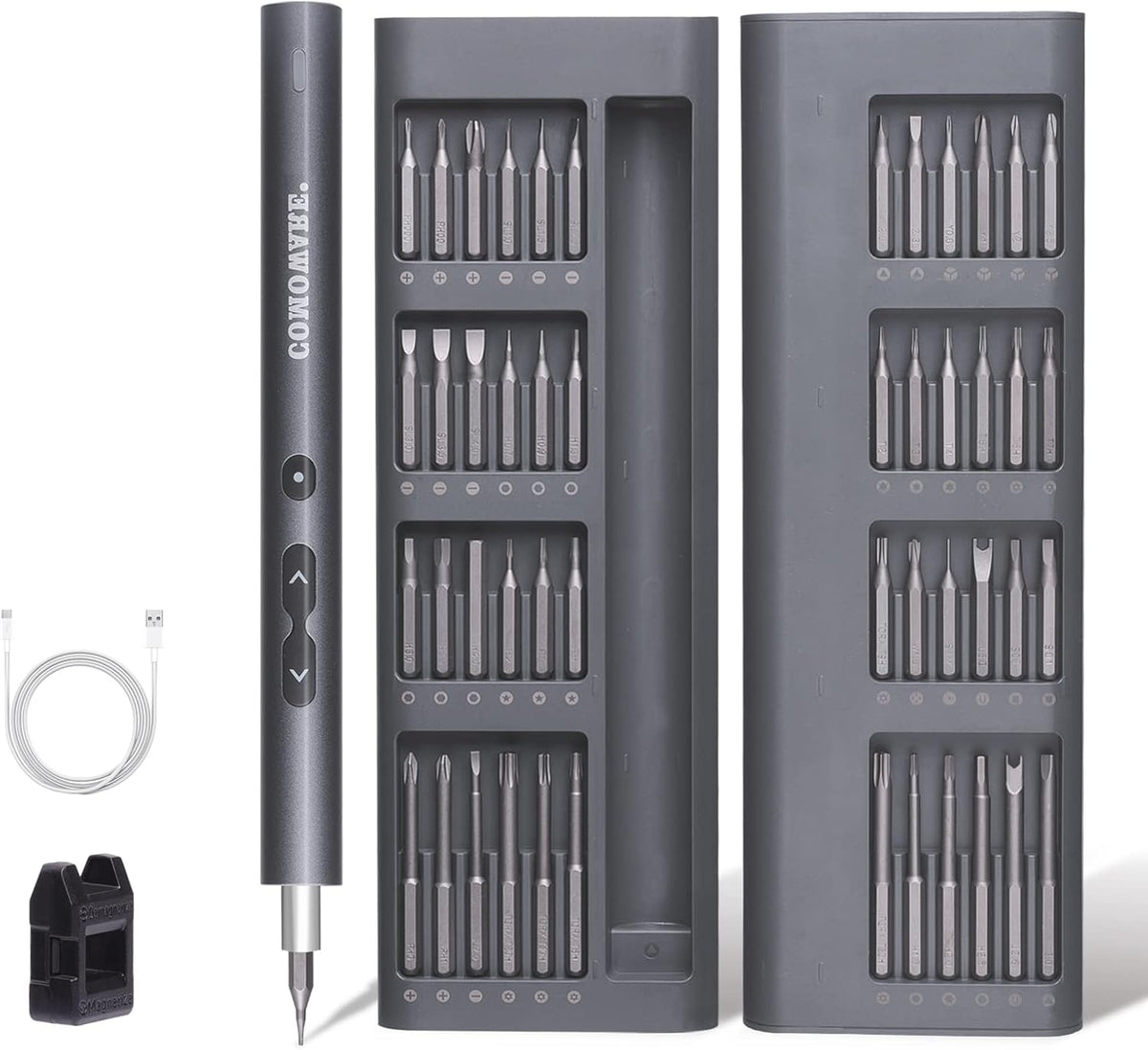 Mini Electric Screwdriver 50 in 1 Precision Set with LED Light & 48 Bits Q99372