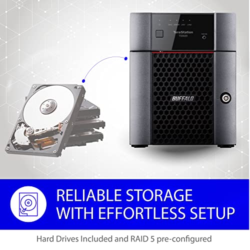 4-Bay 16TB Desktop NAS with Hard Drives Included I195