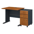 36 in. Desk with Mobile File Cabinet W8089