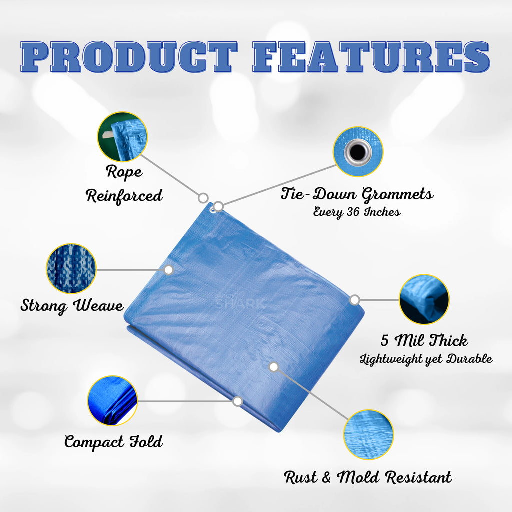 Heavy Duty Waterproof Tarp 20x20 Feet K281