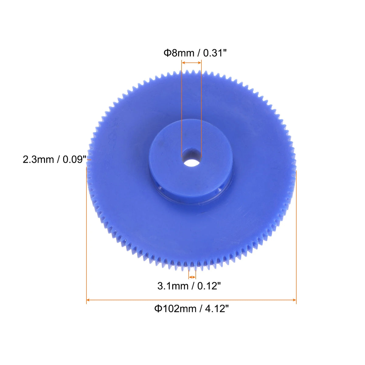 Spur Gear 8mm Inner Hole 100T Mod 1 Plastic Motor Gear H2634