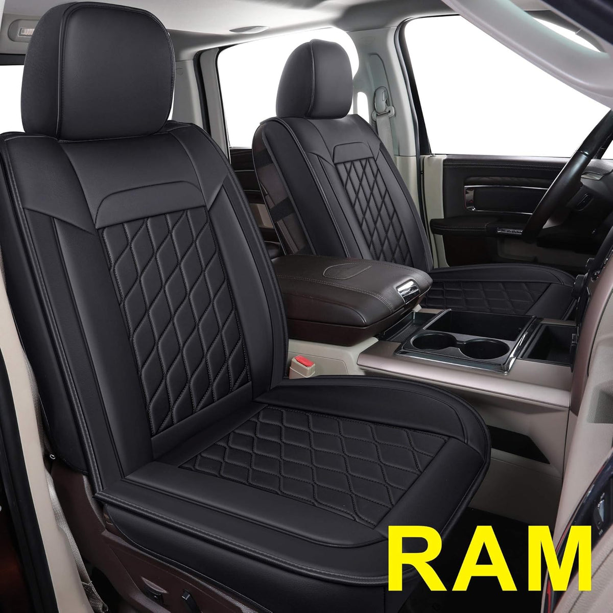 Ram Seat Covers Full Set with Faux Leather T3588