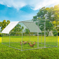 Large Metal Chicken Coop with Run, 12.8x9.8x6.5ft Z30327