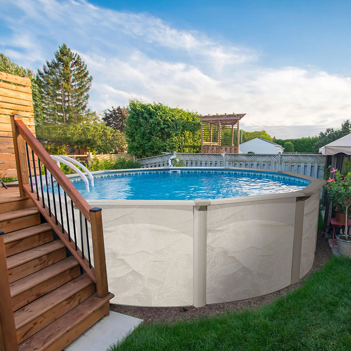 15 Foot x 52 Inch Steel Frame Above Ground Swimming Pool M992067