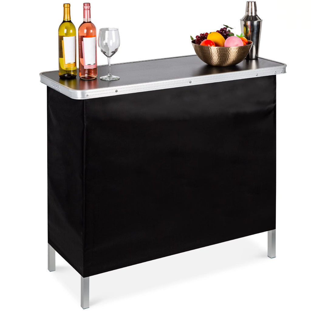 Portable Pop-Up Bar Table with Carrying Case O839863