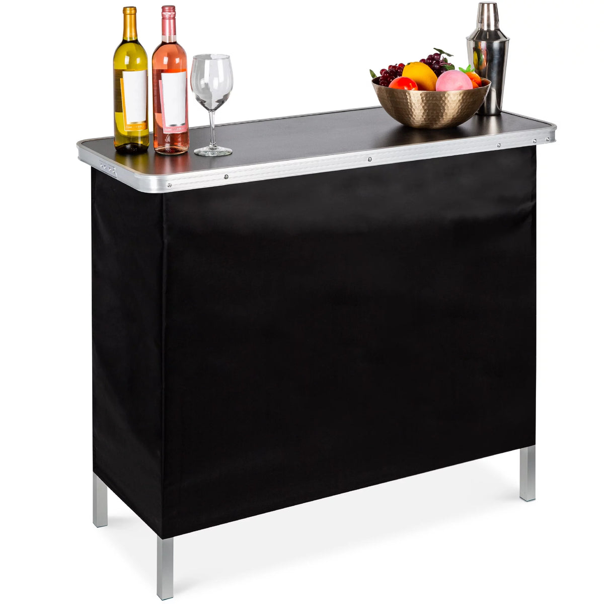 Portable Pop-Up Bar Table with Carrying Case O839863
